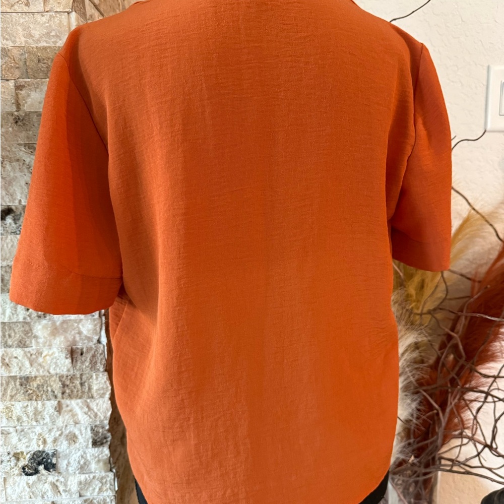 Topshop Asymmetrical Button Down Blouse - image 5